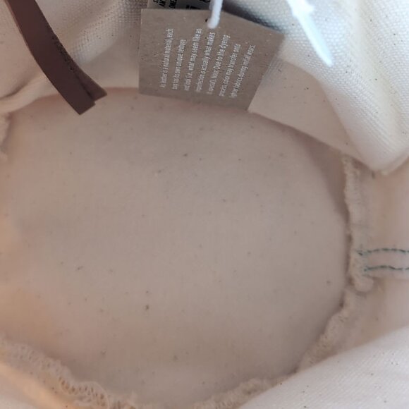 NEW MADEWELL Canvas Bag Small Natural w/ Multicolor Accent Bucket Pouch Bag - Picture 7 of 9